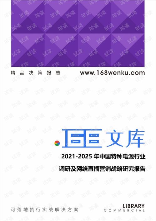2021 2025年中國特種電源行業(yè)調(diào)研及網(wǎng)絡(luò)直播營銷戰(zhàn)略研究報告.pdf